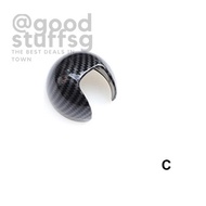 [SG FREE ] Carbon Fiber Pattern Gear Shift Knob Handle Trim Cover Sticker Fit For Audi A3 S3 A3L/A4L