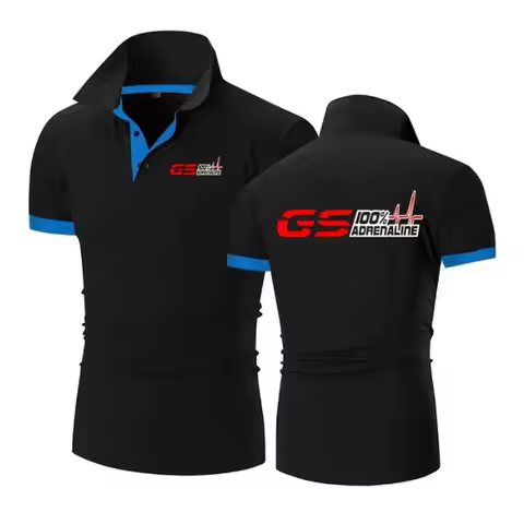 GS 100% Adrenaline Motorrad Biker Fan Short Sleeve POLO Shirt Tee Shirts GS1200 F1 M3 M4 M5 M6 X5 X6