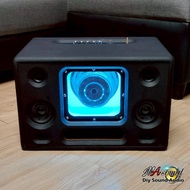 ลำโพงบลูทูธ DIY แบนพาส ซับ6.5นิ้วแม่เหล็ก 2 ชั้นแบตในตัว เบสแน่นลอยๆกลาง3 นิ้วแอมป์ BT 21-APP แท้