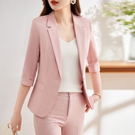 Coordinates blazer for woman Korean version set for women Monochrome suit terno professional office 