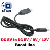 USB DC 5V to DC 5V 9V 12V module conversion cable 2.1*5.5mm plug