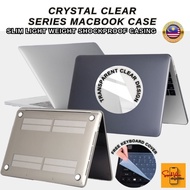 CRYSTAL Clear Casing Case for macbook Pro Air 13 14 15 16 M4 M3 M2 M1 A3240 A3241 A2442 A2251 A2289 