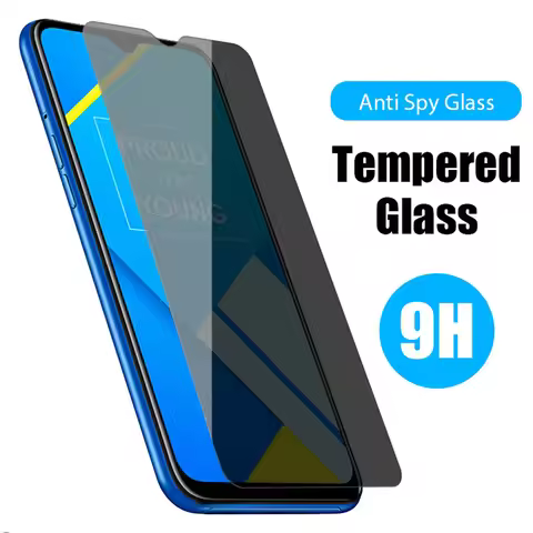 9H Anti Spy Screen Protector on Realme 7 Pro 6 6S Explosionproof Toughed Glass for Realme X2 Pro X7 