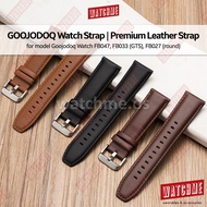 GOOJODOQ Watch Strap, Premium Leather Series 22mm 20mm, Stainless Steel Buckle (for smartwatch FB047
