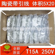 Ceramic Fuse Tube Wire 1 2 T3.15 AH 4 5A 6.3 8 15 F10AL 5 * 20 with Lead Pin 250V