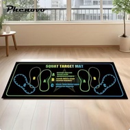 [Phenovo] Squat Stance Mat Rubber Backing Squat Training Mat Fitness Gear Anti-Slip Printed Markings