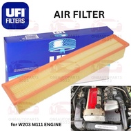 UFI ITALY ENGINE AIR FILTER MERCEDES BENZ W203 C200 KOMPRESSOR M111 2.0 ENGINE