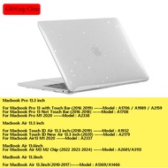 Bling crystal เคสเนื้อนิ่มบางพิเศษสำหรับ For MacBook Pro Air 13 M1 M2 Retina Case A1706 A1708 A1932 