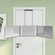 3 way mirror Tri-Fold mirror Retractable Hook Hanging mirror Haircut Three-Sided Folding Makeup mirr