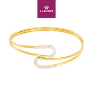 HABIB 925 Silver Bangle 163 OM2 DOUBLE-1