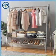 Stainless steel clothes hanging rack floor to ceiling bedroom storage balcony  clothes drying rack  household clothes hanging rack folding clothes drying rod