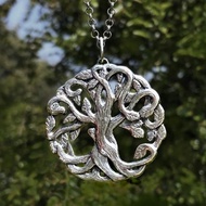 生命之樹 / 原創手工蠟雕製作 / 吊墜 925純銀 粗鍊 項鍊