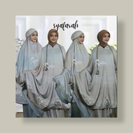 MUKENA TRAVELLING 2in1 SYAFARAH RAINBOW SATIN SILK PREMIUM (by raisa)