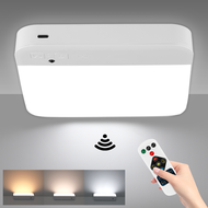 LED Motion Sensor Ceiling Light USB Rechargeable 3 Modes Sensor Ceiling Lamp 7000mAh Batte-ry Operat