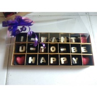 Birthday chocolate - anniversary chocolate - graduation chocolate - celebration chocolate 3x7