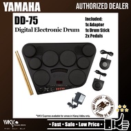 Yamaha DD-75 Portable Digital Drums Electronic Drum Kit Free Drumstick, Pedal, Adaptor (DD75 / DD 75