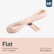 LILIN MR Shoelaces FT11 Peach (Peach) - Flat Wax Shoelaces 6-7mm 90cm 100cm 120cm 130cm 140cm 150cm 