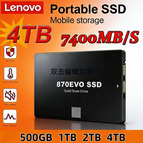 New Lenovo 870 EVO SATA III 2.5 Inch Internal SSD 1TB 2TB 4TB High Speed Solid State Drive for Noteb
