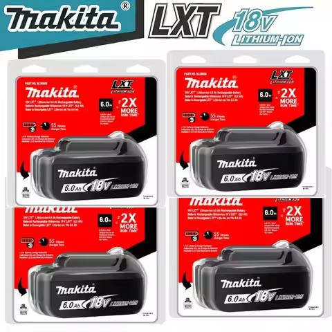 100% Original Makita 6Ah/5Ah 18V battery replaceable DTW700 DGA404 DDF487 DTD173 DHP488power tools M