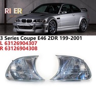 Clear Marker Signal Blinker Corner Parking Light Lamp for  E46 3 Series Coupe 1999-2001 63126904307 