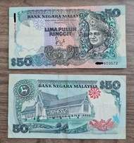 Original Malaysia RM 50 Lima Puluh Ringgit Old RM50 Banknote