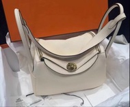 有單Hermes lindy 26 I2 nata奶油白 金扣 Tc皮