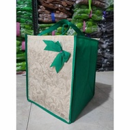 Ribbon Embossed bag Goodie bag Christmas Eid Hampers bag 22 x 22