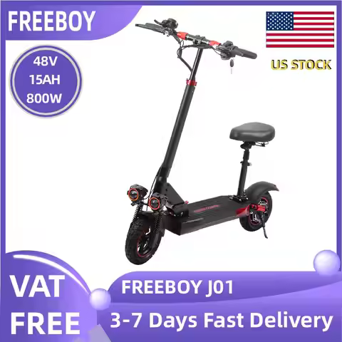 FREEBOY J01 Adult Foldable Escooter 10 Inch Tire E-Scooter 800W Electric Scooter 48V Battery Electri