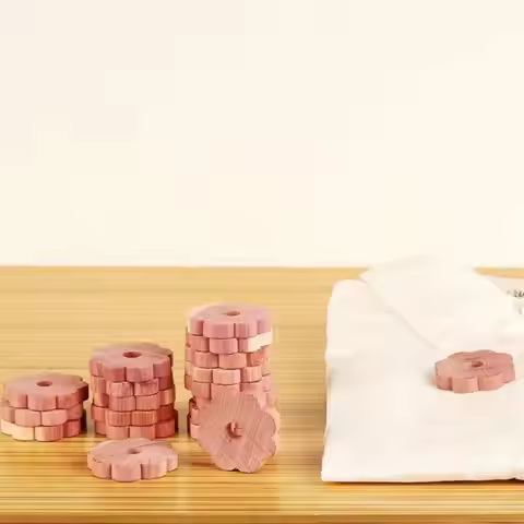 1/20Pcs Natural Aromatic Cedar Wood Mothproof Moisture-proof Closet Drawer Wardrobe Insect Repellent