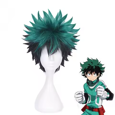 My Academia Cosplay Wig Izuku Midoriya Wig Boku No Academia/Academy Cosplay Hair Izuku Midoriya Deku