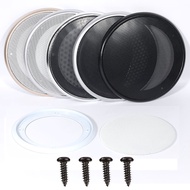 19 # Gril speaker siling subwoofer modifikasi kereta hitam 4-inci, 5-inci, 6-inci, 8-inci, 10-inci p