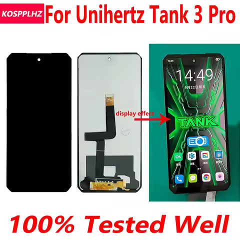 100% Tested For Unihertz TANK 3 Pro LCD Display Screen Touch Digitizer Assembly Original Replacement