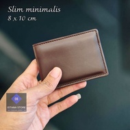 Mini wallet slim leatherPOLOS 8 x 10cm