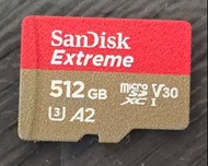 SanDisk Extreme A2 V30 U3 UHS-I microSDXC 記憶卡 512GB [R:190 W:130] (SDSQXAV-512G)