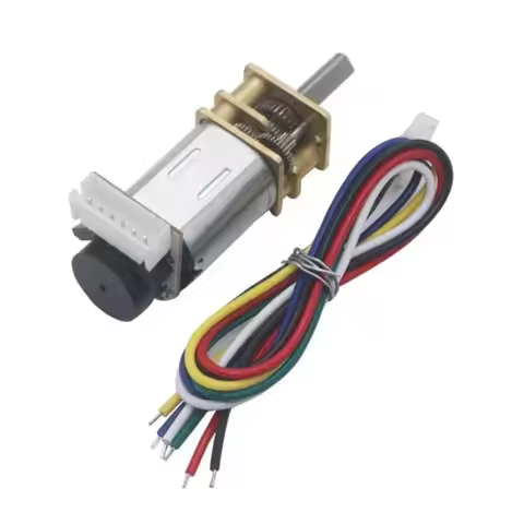 GA12 N20 Encoder DC 12V (6V 5V 3V) Mini Micro Metal Gear DC Motor with Gearwheel High Torque 30-4000
