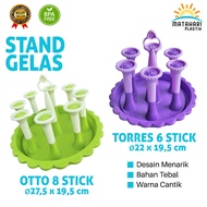 GLASS STAND OTTO (8 sticks) & TORES GLASS STAND (6 sticks)