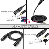 XLR Cable 3.5mm Audio Cables | Multiple XLR Cable (F) to 3.5mm (M) | Audio Cable 1m / 1.5m / 3m / 5m