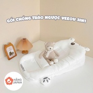 Veou 3in1 anti-reflux pillow for babies, breathable 3D mesh sleeping cushion - Size 98x68cm