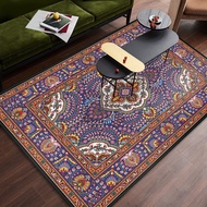 Turkish Persian Carpets for Living Room Exotic Retro Area Rugs Non-slip Washble Mats Bohemia Bedroom