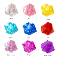 20/50pcs Acrylic Crystal Gem 18x25mm Stone Crushed Ice Rocks Aquarium Colorful Stone Fish Tank Vase 