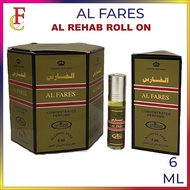 AL FARES AL REHAB PERFUME (6ml x 6pcs) Box Premium Attar Free from Alkohol