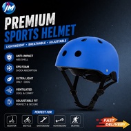 Safety Sports Helmet Adjustable Lightweight Breathable for Scooter Bicycle Hoverboard Skateboard Adu