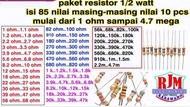 Paket resistor hemat isi 850 pcs