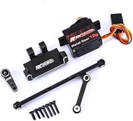 RCAWD SCX24 Steering Servo & SCX24 Servo Mount & SCX24 Servo Arm Steering Link Set for Axial 1/24 Se