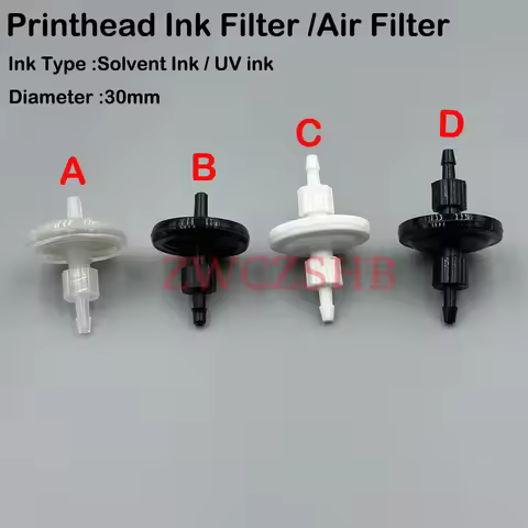 10PCS UV Solvent Inkjet Printer Small Disc Ink Filter 10um 30mm Air Filter For DX4 DX5 DX7 i3200 472