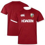 Canterbury Irish Lions Au 2025 Training Rugby Red T-Shirts Team Moto Sportswear Top