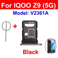 Cho Vivo iqoo Z9 Z9 Turbo z9x 5g khay thẻ Sim chủ khe cắm thẻ Sim ổ cắm thay thế