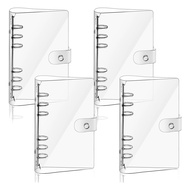 A6 Binder Plastic Binder Clear Soft PVC 6 Ring Budget Binder Refillable Planner Binder Cover Protect