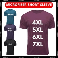 (4XL-7XL) Plus Size Microfiber T-Shirt Baju Lelaki Plus Size T Shirt