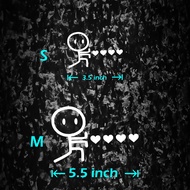 Biu Biu Biu Funny Sticker For Car Phone Case Sticker Comel爱心光波发射贴纸